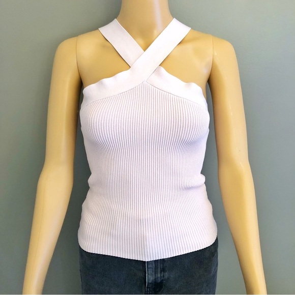 Aritzia BABATON Sculpt Knit Crisscross Tank
Pink Minimalist Contemporary Top. - Picture 3 of 8